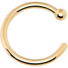 20 Gauge 1/4" Body Candy Solid 14k Yellow Gold Small