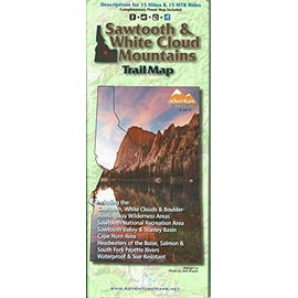 Sawtooth & White Cloud Mountains Trails Map