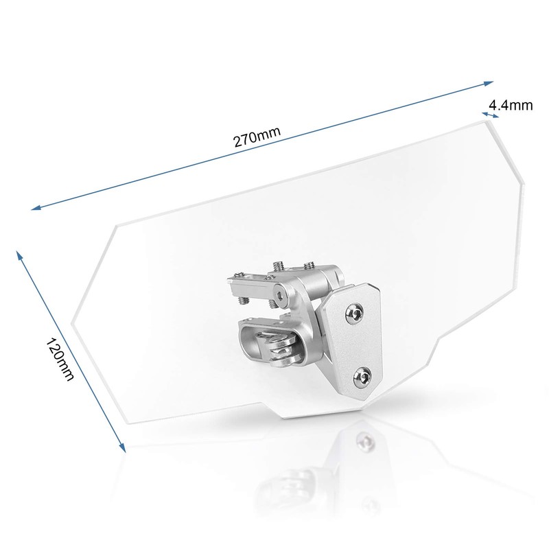 Universal Motorcycle Windshield Extender Adjustable Windshield Extender