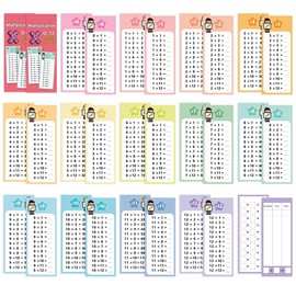 Zwttey 0-12 Multiplication Table Cards Kit, Self-Check Multiplication Flash Cards + 2 Dry Erase Pens for Interactive Math Learning, Ideal Home & Classroom Learning Tool for Kids & Teachers