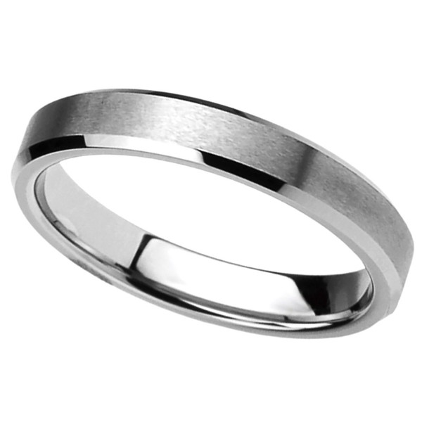 DoubleAccent Custom Engraving 4mm Titanium Classy Wedding Bands Promise Rings