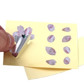 RuiJOTWAT Ukulele-Dekoration, Bass-Aufkleber, selbstklebend, Blumenmuster, Körper-Gitarren-Aufkleber, Kirschblüten, Mini, süß