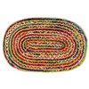 Cotton Craft - 2x3 Feet Oval Rag Rug - Jute