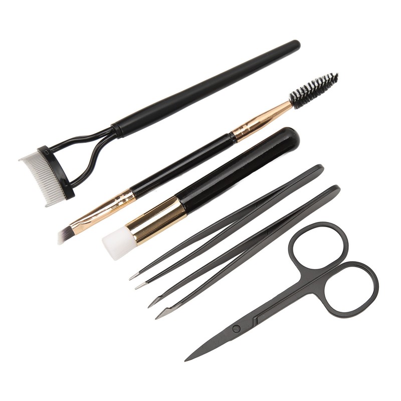 7pcs Eyelash Eyebrow Makeup Grooming Tool Eyebrow Brush Eyelash Curler