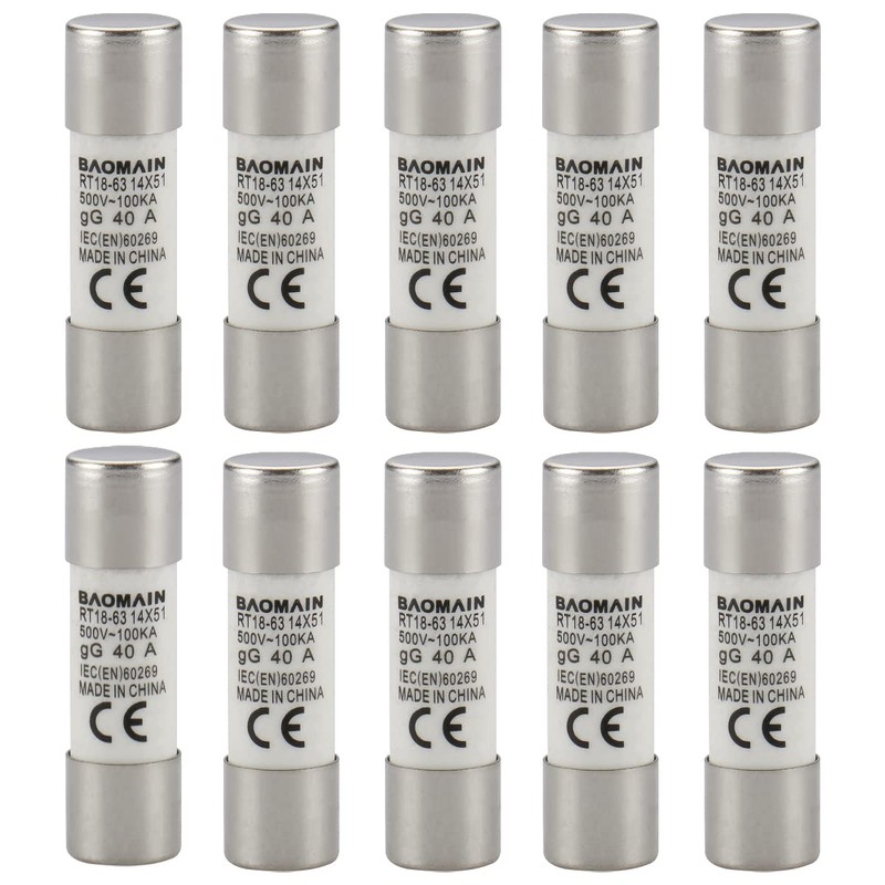 Baomain Cylindrical Fuse Holder RT18-63(X) 14mm X 51mm Fuse Base