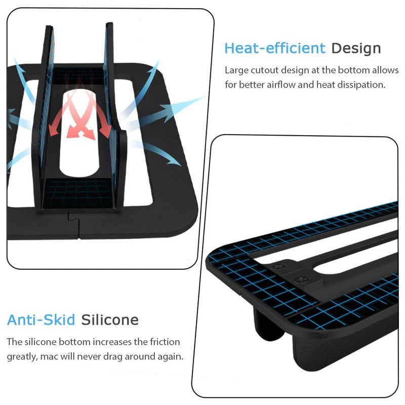 JEMACHE Aluminum Desktop Vertical Stand Holder Compatible with Apple Mac