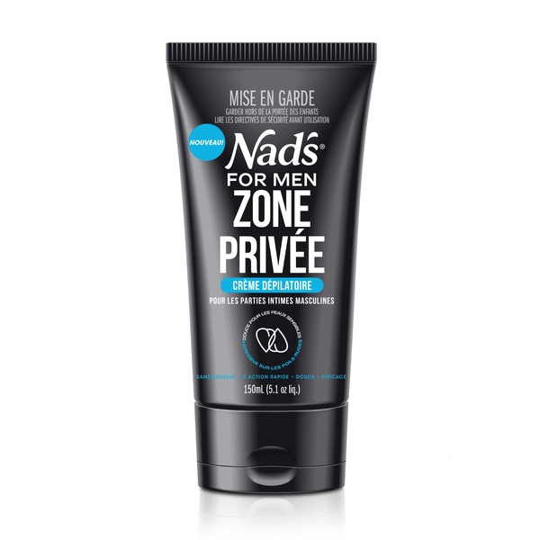 Nad's For Men Zone Privée Hair Removal Cream, Intimate Hair Removal Cream, Intimate Hair Removal for Men, Intimate Areas Depilatory Cream, Hair Removal Cream for Men Intimate and Genitals, 150 ml