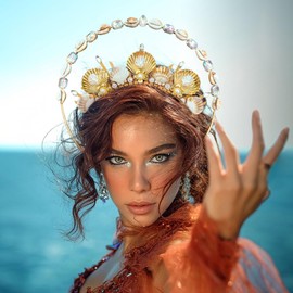 JeVenis Mermaid Crown Headband Seashell Crown Siren Costume Women Headpiece for Mermaid Sirens Cosplay Renaissance