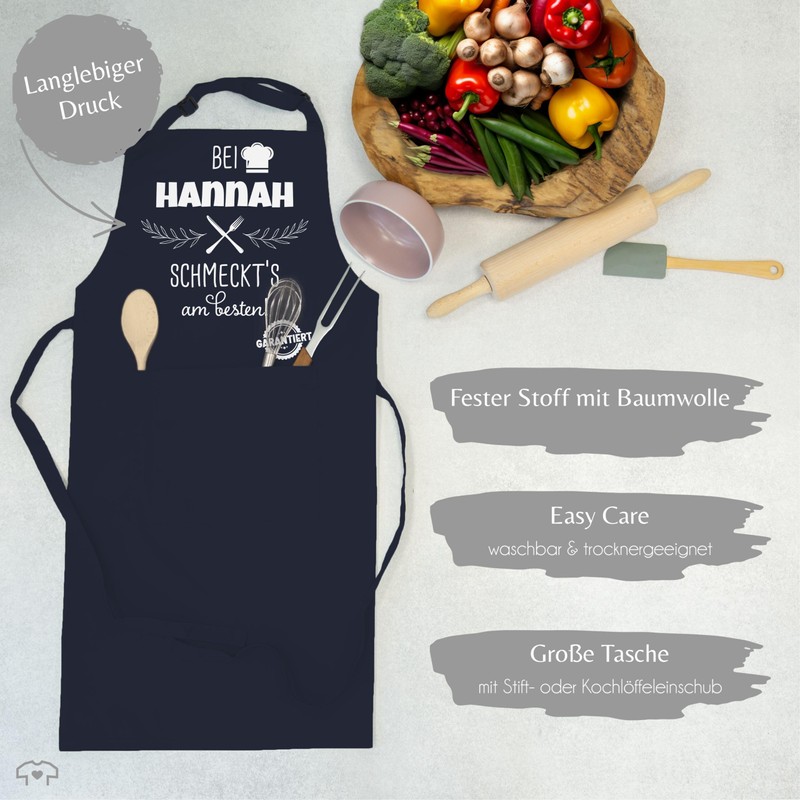 Geschenk mit Namen personalisiert by Shirtracer - Apron - Cooking