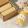 Natural Beeswax Pillar Candles,100% Pure Beeswax Candles-190 Hours Long Burning,Unscented