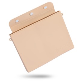 Silicone Makeup Bag - Travel Cosmetic Bag with Triple Magnetic Closure Flap Washable Waterproof Multifunctional Storage Travel Toiletry Bag