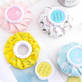 Character sauna pouch, hot water sauna pack ice pack pink 2ea