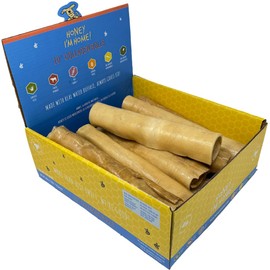 Honey I'm Home Natural Honey Coated 10" Buffalo Collagen Rolls, 10 Count