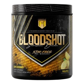 Pre Entreno Hosstile Bloodshot Stim Free en Polvo Sabor Piña                                                                                          