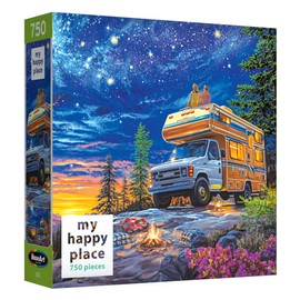 RoseArt - My Happy Place - Camper Night - 750 Piece Jigsaw Puzzle for Adults