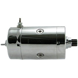 New Premium 12V Chrome Starter Compatible with Harley Davidson Motorcycles 1200cc - 1340cc, 1971-1990 Replaces 31570-73 31570-73B 31570-73C 31570-73T RS41142 S108-41 71-25-18300C S10841 3157073