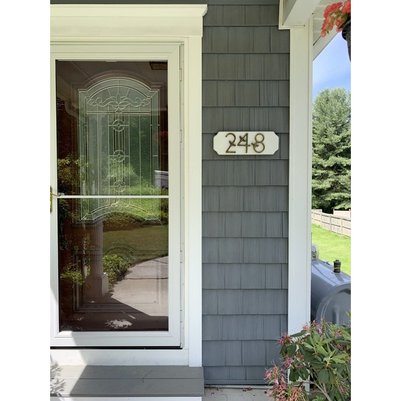 Heritage Brass bee House Number with Bee design | 5