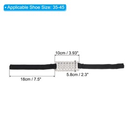 PATIKIL Ice Cleats, 4 Pairs Non-Slip Gripper Spikes Claw Snow Traction Crampons Pads with 26 Tooth Steel Nails for Shoes and Boots, Black