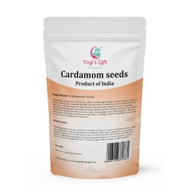 Cardamom Seeds 1 LB Bulk Pack | Decorticated Cardamon Seeds | Rich Fragrant Seeds for Tasty Beverages | by Yogi's Gift ®