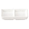 光洋 Ceramic Relish Dish White, 12 cm Stack with 2