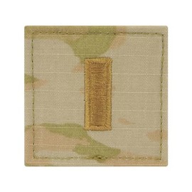 Insignia Depot US Army OCP Rank 2x2 with Hook Fastener - Second Lieutenant