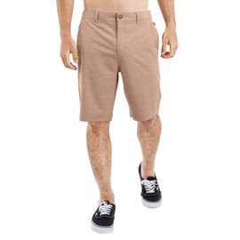 Visive - Pantalones Cortos híbridos de Secado rápido para Hombre, Talla 30-44, Caqui (Khaki Slub), 40
