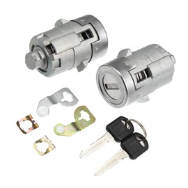 Hihaha NO. 15298924 Door Lock Cylinder Set W/ 2 Key for GMC Sierra 1500 2500 3500 Yukon for Chevy Silverado Tahoe Suburban/Front Left Right Door Lock Tumbler Replace/Durable / 1 Pair