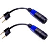 CNCESS CESS-096 Dual Banana Plug to Female Speakon Connector, 2