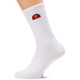 ellesse Unisex Illan Tennis Socks, White, One Size UK
