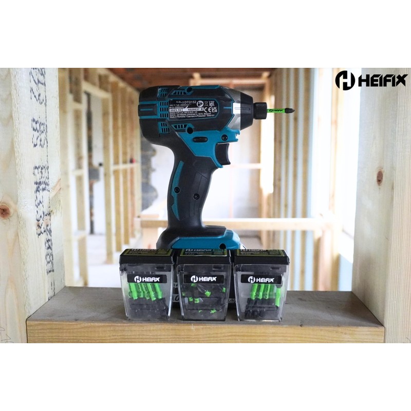 Heifix 12 x 50mm PZ2 Heifix Impact Screwdriver Magnetised Drill