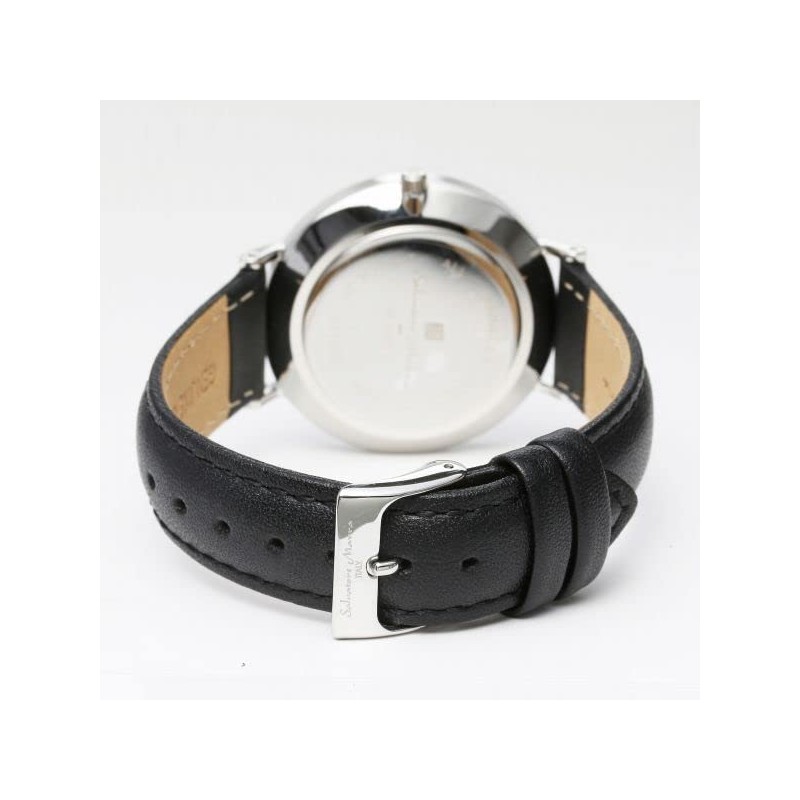 Genuine SalvatoreMarra SM22102-SSWH Wristwatch, Waterproof, Date Display, Leather Strap, SSWH,