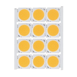 12Pcs COB Light Source High Power Round LED Chip 12W 36‑41V 1080LM for DIY Indoor LightingWarm Light