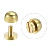 sourcing map 10x6mm Round Studs Rivet Purse Handbag Feet Spike