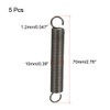 sourcing map 5Pcs Extended Tension Spring Wire Dia 0.047", OD