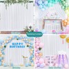 10 x 8FT White Backdrop Curtains for Wedding Drapes for