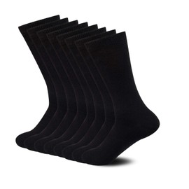 Sock Amazing Bamboo Rayon Socks Black Crew Socks Men Women 8 Pack Dress Sock