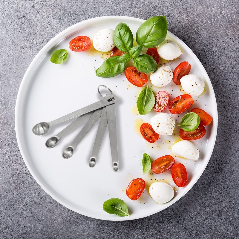 Mini Measuring Spoons 4-Piece Set - Nip, Smidgen, Pinch, Dash