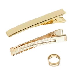 Za-Bi Hair Clip, Gold, 2.4 inches (60 mm), 15 Pieces, Pin Metal Fittings, Parts, Base, Hair Clips, DIY Handmade, Bulk Purchase, Commercial Use, Adults, Children/Clips, Gold 15 Pieces