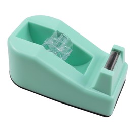 Aacehlh 1Pcs Desktop Tape Dispenser,Adhesive Roll Holder with Weighted Nonskid Base,Office Tape Dispensers for School, Office and Home (Green)