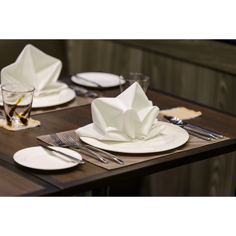 mon bijou® - 6 Pleasantly Soft Fabric Napkins Dark Grey
