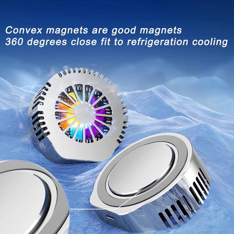 Phone Cooler Convex Magnetic Radiator Cooling Fan Semiconductor Refrigeration for