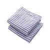 Blue Kitchen Towels Set of 2, 100% Pure Linen Spring