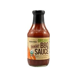 Woodstock Organic BBQ Sauce Hickory -- 18 oz - 2 pc