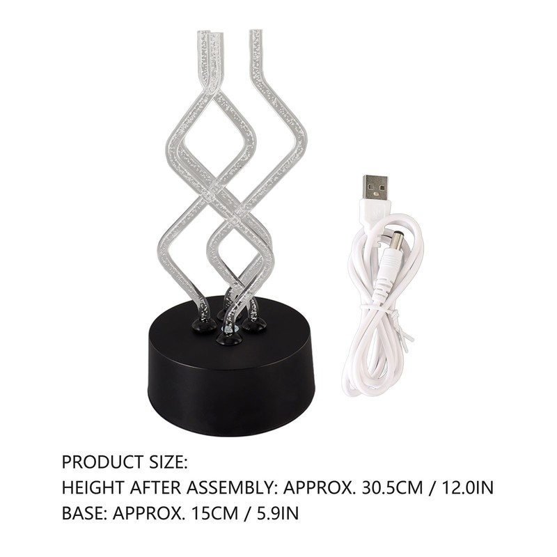 Bubble Color Changing LED Table Lamp Dancing Rotary Stick Lamp