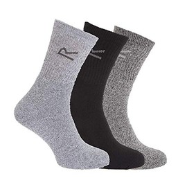 Regatta Mens 3 Socks/Box Warm Long Ankle Support Socks - Grey Marl, Sgl RMH018 906000