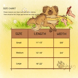 Hyhug durable nylon choking collar, suitable for everyday use and training of small, medium and large dogs