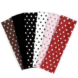 TERSE Polka Dot Headbands for Women Trendy Women Hair Accessories: Cute Head Bands for Women's Hair Fashion Hairbands 6PCS