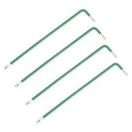 WorkBless 2.5mm Ball End Hex Key Wrench 4 Pcs l Shaped Long Arm S2 Steel Repairing Tool (Green)