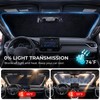 [2026 Upgraded] DooGooCoo Windshield Sun Shade for Honda Pilot 2016-2025
