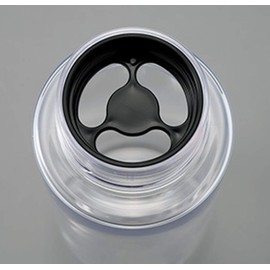 MI Creations My Clear Bottle, Made in Japan, Clear Bottle, Eco Friendly, Comes with Inner Stopper, 11.8 fl oz (360 °C), For Heatstroke Prevention (11.8 fl oz (350 ml), Black)